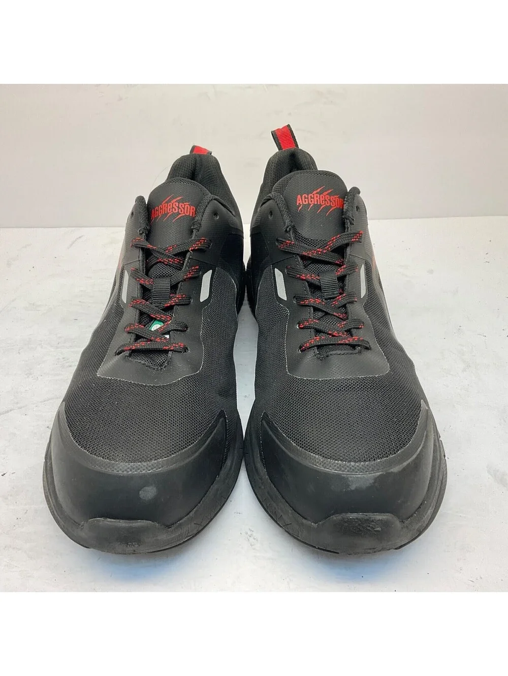 AGGRESSOR Men's 3000 Steel Toe SP FreshTech Athletic Work Shoe Black Size 13M
